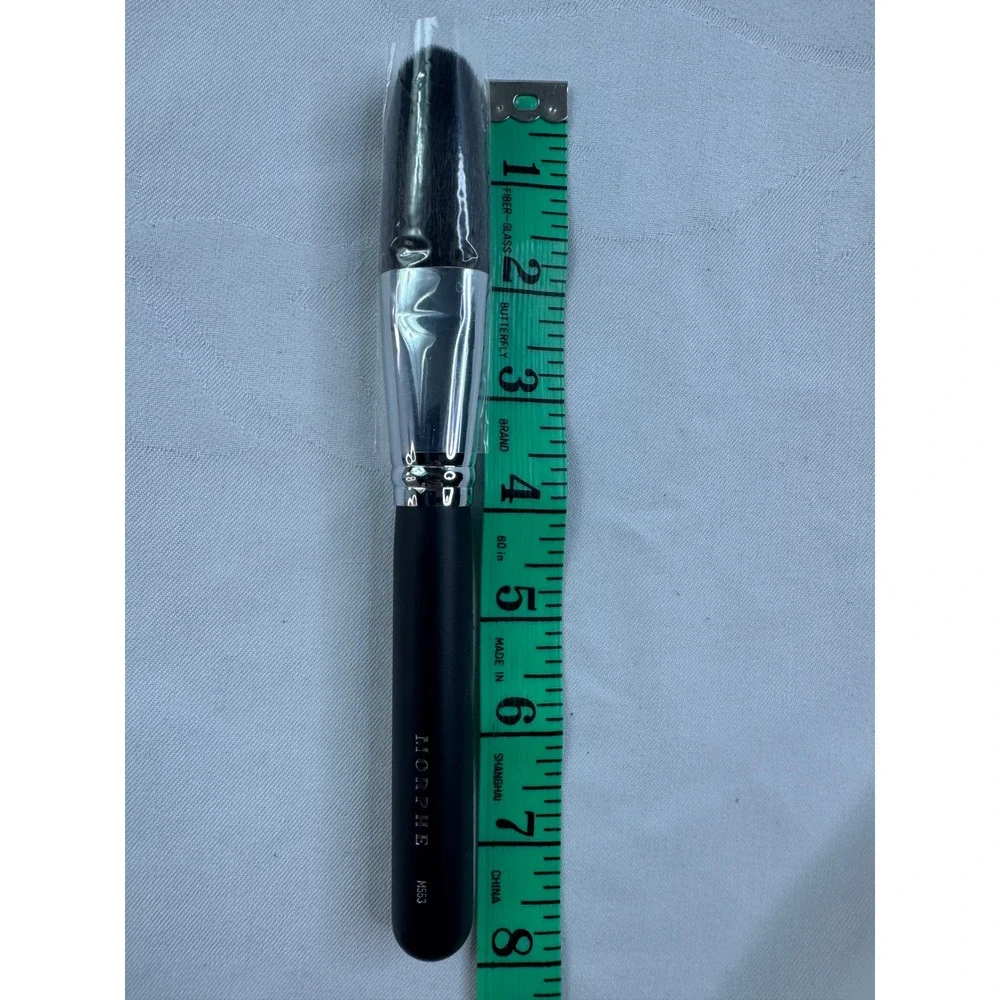 Morphe M553 Tapered Powder Brush Black Synthetic Bristles Makeup Tool